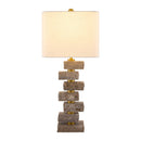 Contract furniture - Organic Marble Stacked Table Lamp - www.oroatrade.com
