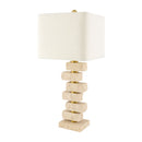 Contract furniture - Organic Marble Stacked Table Lamp - www.oroatrade.com