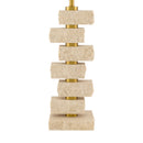 Contract furniture - Organic Marble Stacked Table Lamp - www.oroatrade.com