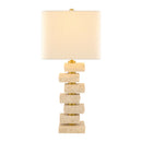 Contract furniture - Organic Marble Stacked Table Lamp - www.oroatrade.com
