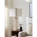 Contract furniture - Organic Marble Stacked Table Lamp - www.oroatrade.com