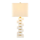 Contract furniture - Organic Marble Stacked Table Lamp - www.oroatrade.com