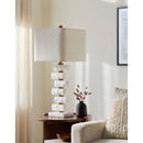 Contract furniture - Organic Marble Stacked Table Lamp - www.oroatrade.com