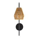 Hospitality furniture - Curved Metal Rattan Wall Lamp - www.oroatrade.com