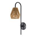 Hospitality furniture - Curved Metal Rattan Wall Lamp - www.oroatrade.com