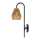 Hospitality furniture - Curved Metal Rattan Wall Lamp - www.oroatrade.com