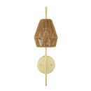 Hospitality furniture - Curved Metal Rattan Wall Lamp - www.oroatrade.com