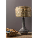 Contract furniture - Braided Natural Seagrass Table Lamp - www.oroatrade.com