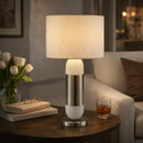 Hospitality furniture - Silver Wrapped Marble Table Lamp - www.oroatrade.com