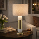Contract furniture - Gold Wrapped Marble Table Lamp - www.oroatrade.com