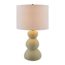 Contract furniture - White Linen Modern Table Lamp - www.oroatrade.com