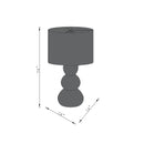 Contract furniture - White Linen Modern Table Lamp - www.oroatrade.com