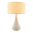 Hospitality furniture - White Concrete Linen Table Lamp - www.oroatrade.com