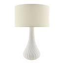 Hospitality furniture - White Concrete Linen Table Lamp - www.oroatrade.com