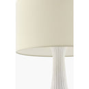 Hospitality furniture - White Concrete Linen Table Lamp - www.oroatrade.com
