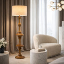 Contract furniture - Brown Steel Accent Floor Lamp - www.oroatrade.com