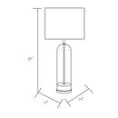 Hospitality furniture - Clear Glass Body Table Lamp - www.oroatrade.com
