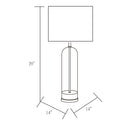 Hospitality furniture - Clear Glass Body Table Lamp - www.oroatrade.com