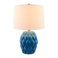 Hospitality furniture - Reliefed Ceramic Accent Table Lamp - www.oroatrade.com