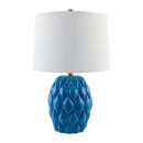 Hospitality furniture - Reliefed Ceramic Accent Table Lamp - www.oroatrade.com