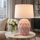 Hospitality furniture - Reliefed Ceramic Accent Table Lamp - www.oroatrade.com