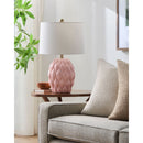 Hospitality furniture - Reliefed Ceramic Accent Table Lamp - www.oroatrade.com