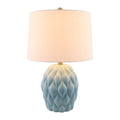 Hospitality furniture - Reliefed Ceramic Accent Table Lamp - www.oroatrade.com