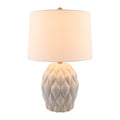 Hospitality furniture - Reliefed Ceramic Accent Table Lamp - www.oroatrade.com