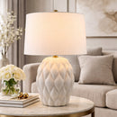 Hospitality furniture - Reliefed Ceramic Accent Table Lamp - www.oroatrade.com