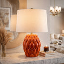 Hospitality furniture - Reliefed Ceramic Accent Table Lamp - www.oroatrade.com