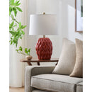 Hospitality furniture - Reliefed Ceramic Accent Table Lamp - www.oroatrade.com