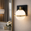 Hospitality furniture - Gold Ring Glass Wall Lamp - www.oroatrade.com