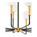 Contract furniture - 10-Light White Glass Chandelier - www.oroatrade.com