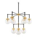 Hospitality furniture - 9-Light Clear Glass Chandelier - www.oroatrade.com