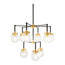 Hospitality furniture -- 9-Light Clear Glass Chandelier - www.oroatrade.com