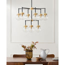 Hospitality furniture - 9-Light Clear Glass Chandelier - www.oroatrade.com