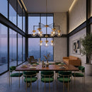 Hospitality furniture - 9-Light Clear Glass Chandelier - www.oroatrade.com