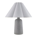 Hospitality furniture - White Cotton Concrete Table Lamp - www.oroatrade.com