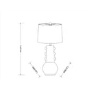 Hospitality furniture - Painted Base Table Lamp - www.oroatrade.com