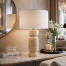 Hospitality furniture - White Jute Accent Table Lamp - www.oroatrade.com
