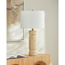 Hospitality furniture - White Jute Accent Table Lamp - www.oroatrade.com