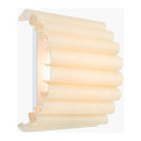 Modern European furniture -Scalloped Beige Linen Wall Lamp - www.oroatrade.com