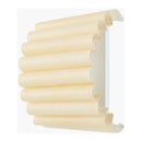 Modern European furniture -Scalloped Beige Linen Wall Lamp - www.oroatrade.com