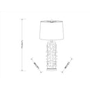 Hospitality furniture - Spike Studded Ceramic Table Lamp - www.oroatrade.com