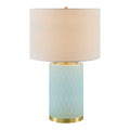 Modern European furniture - Glass Base Accent Table Lamp - www.oroatrade.com