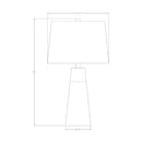 Contract furniture - Beige Linen Concrete Table Lamps (2)  - www.oroatrade.com