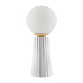 Hospitality furniture - Fluted Ceramic Glass Table Lamp - www.oroatrade.com