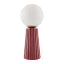 Hospitality furniture - Fluted Ceramic Glass Table Lamp - www.oroatrade.com
