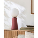 Hospitality furniture - Fluted Ceramic Glass Table Lamp - www.oroatrade.com
