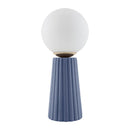 Hospitality furniture - Fluted Ceramic Glass Table Lamp - www.oroatrade.com